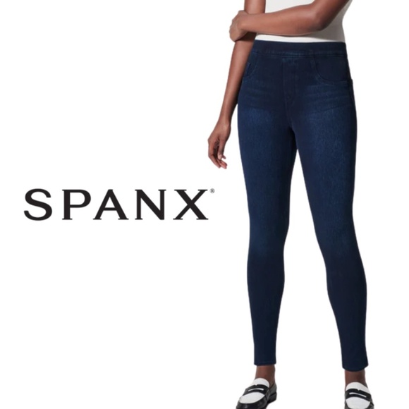 SPANX Jean-ish® Ankle Leggings - Twilight Rinse - Size XL - Picture 1 of 13